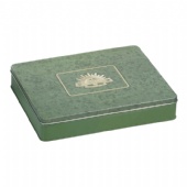 rectangular chocolate vintage tin box