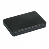 rectangular chocolate black tin box