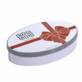 oval chocolate tin box