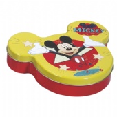 mickey mouse shaped tin coffee box