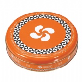 round coffee tin box