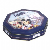 octagonal coffee tin box