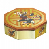 coffee octagon tin box