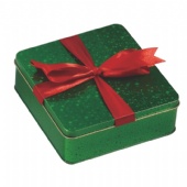 square coffee gift tin box