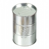 Stacking round coffee tin box