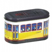 bus shaped tea tin box