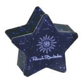 star shaped tea tin box