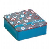 fashion square tea tin box