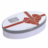 oval tea gift tin box