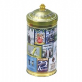 pagoda shaped tea tin box