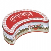 Half Moon Shaped Tea Tin Box