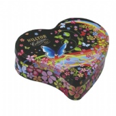 heart tea tin box