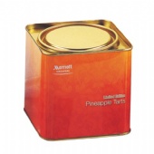 air-proof square tea tin box with lever lid