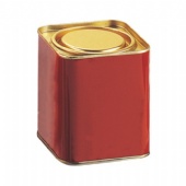 lever lid top tea tin box