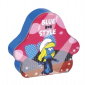 blue style cosmetic tin box