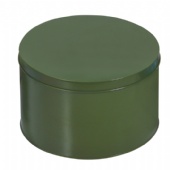 Round green Wine Bottle tin box