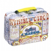 vintage tin suitcase for wine packaging