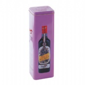 premium square wine bottle tin box