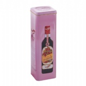 square tin box for wine bottle packing