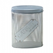 mesh oval wine bottle tin box