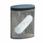 mesh oval wine tin box with emboss logo