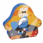 The smurfs biscuit packaging tin box