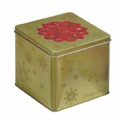 square biscuit tin box