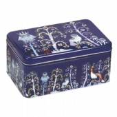 rectangular biscuit storage tin box