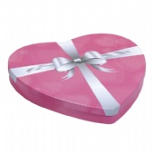 Heart shaped chocolate tin box