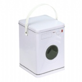 washing machine shaped biscuit tin box with handle