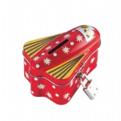 plane shaped coin tin box