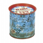 round biscuit tin box with press lid