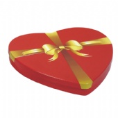 Heart shaped chocolate tin box