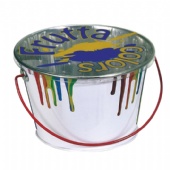 printed tin bucket for biscuit storage