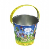 small Easter tin bucket for biscuit packaging