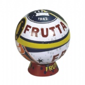 FRUTTA globe Coin Money Saving Tin Box