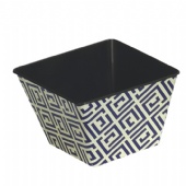 square tin bucket for biscuit storage