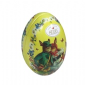 Round easter tin box