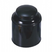 black biscuit tin box