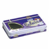 Rectangular window chocolate tin box