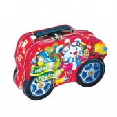 christmas car shaped tin box