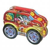 christmas car shaped biscuit Tin