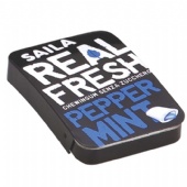 Personalized black rectangular Candy Tin