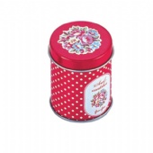 small round candy tin