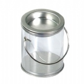 candy tins with clear body