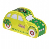 Bus shape tin candy toy storage box