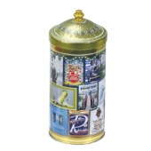 Wholesale Irregular Candy tin box Yurt shape tin box