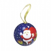 Lovely christmas ball candy tin box