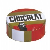 CHOCOLAT round tin box