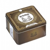 square metal empty biscuit chocolate tin boxes